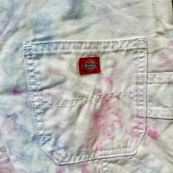 Dickies Upcycled Tie Dye Overalls XS - Picture 3 of 6